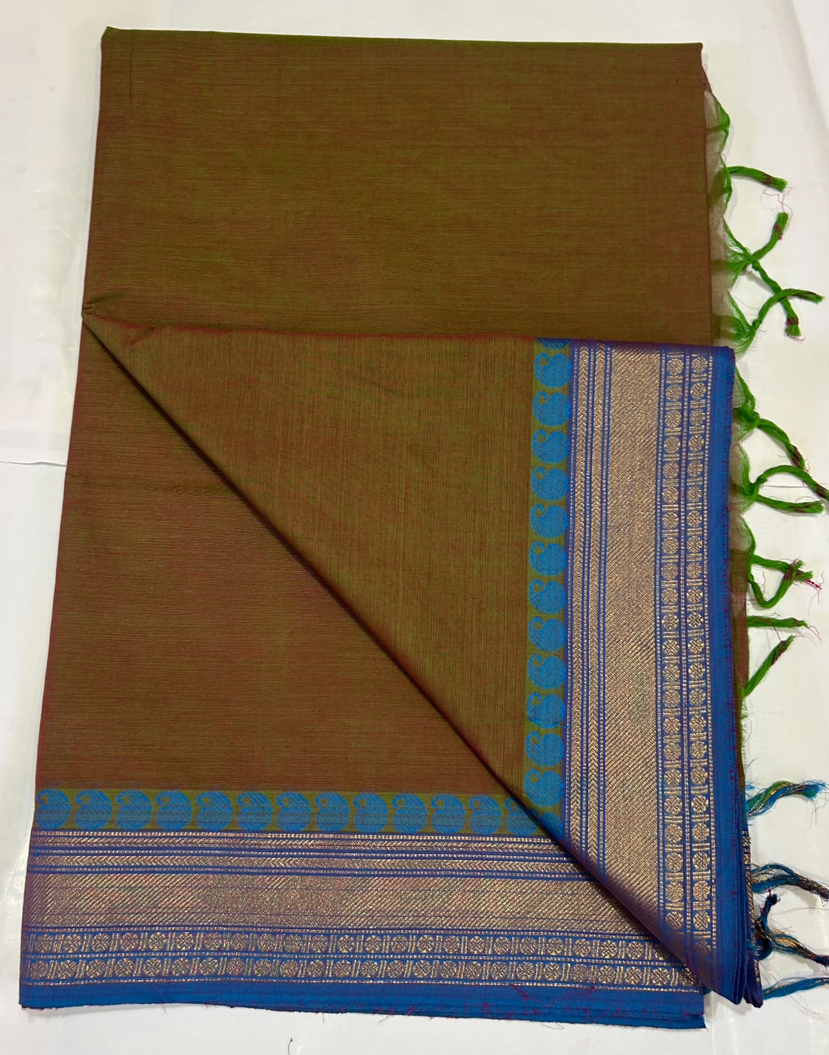 Premium Handloom Kanchi Cotton Saree - DKS