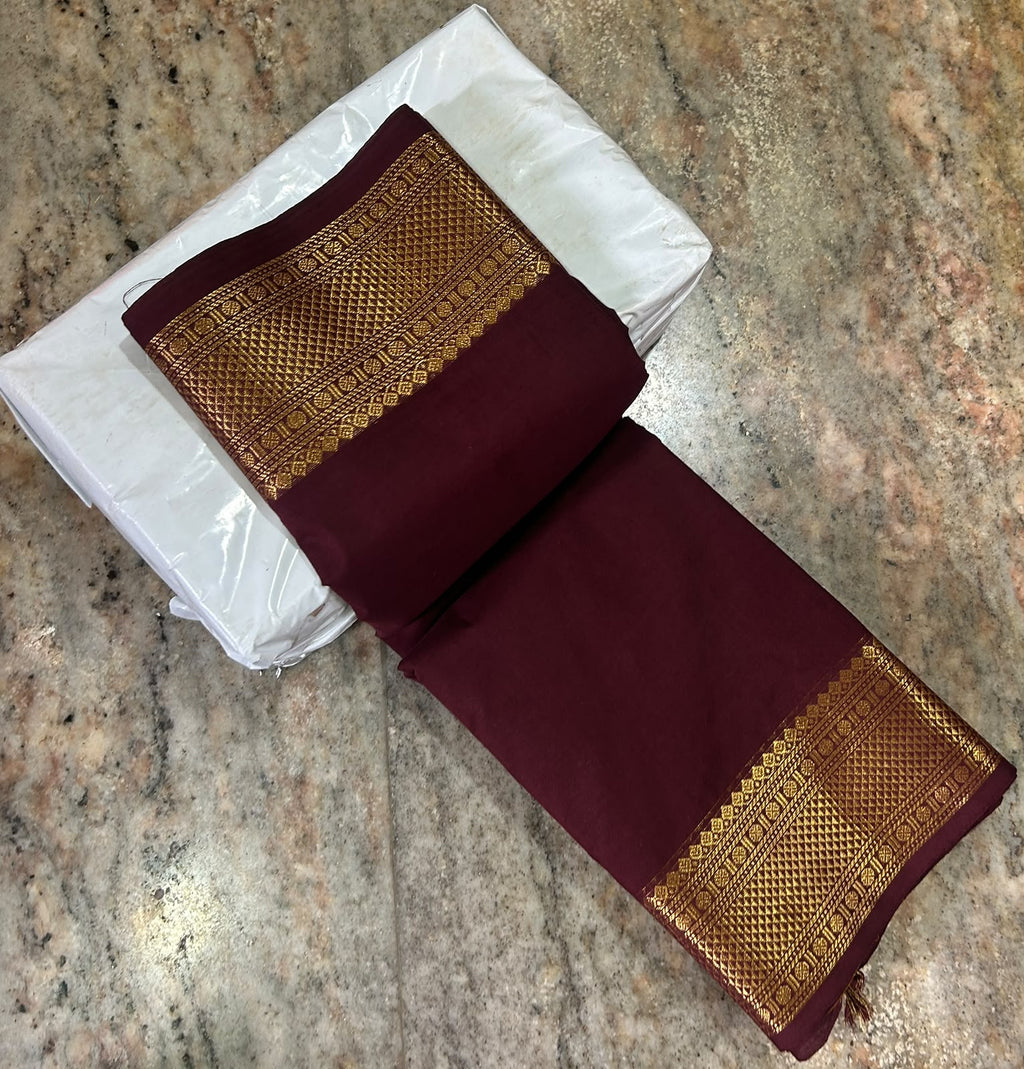 Premium Handloom Kanchi Cotton Saree - DKS