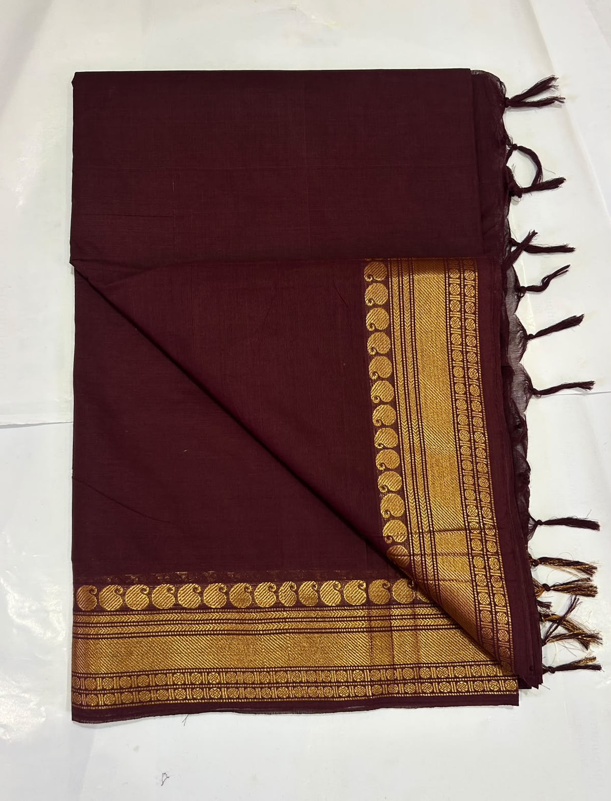 Premium Handloom Kanchi Cotton Saree - DKS