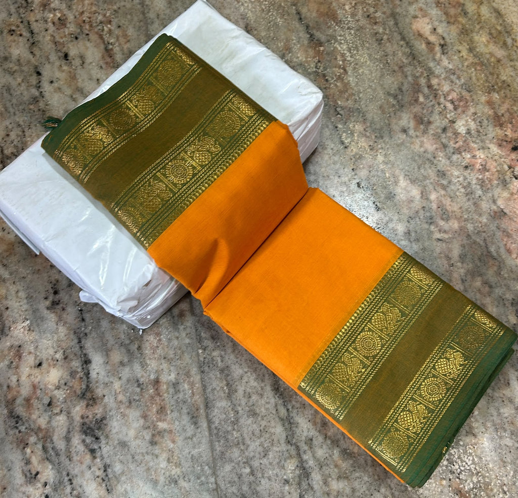 Premium Handloom Kanchi Cotton Saree - DKS
