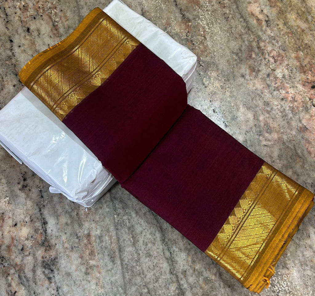 Premium Handloom Kanchi Cotton Saree - DKS
