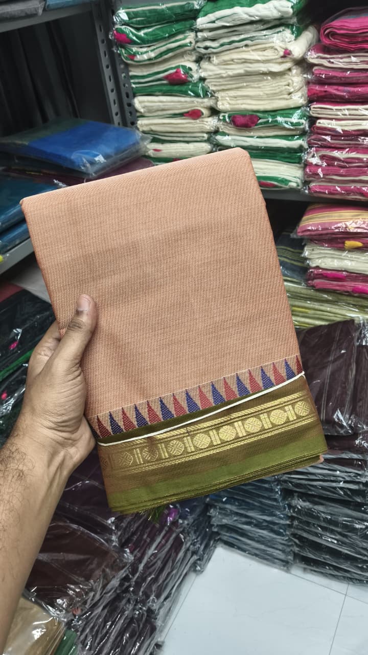 Premium Handloom Kanchi Cotton Saree - DKS