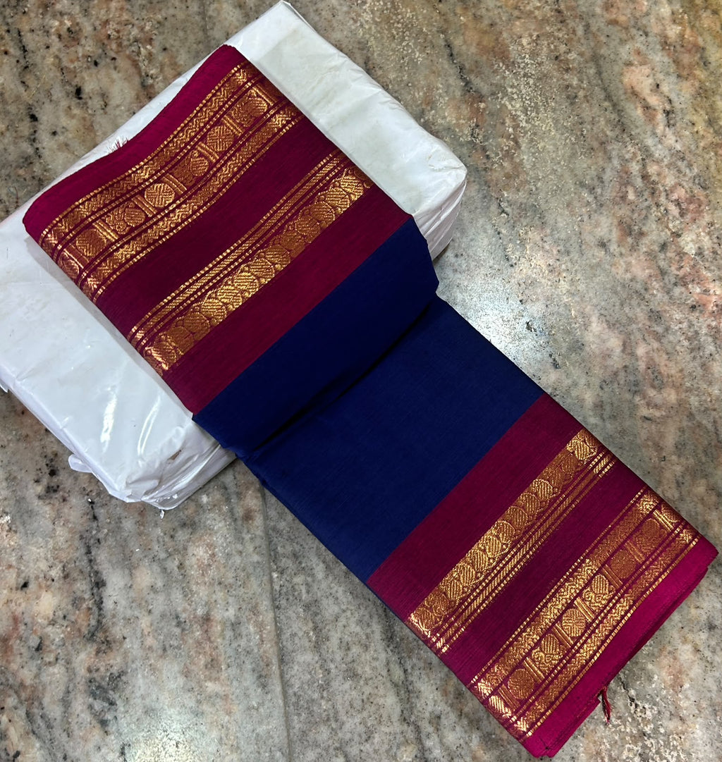 Premium Handloom Kanchi Cotton Saree - DKS