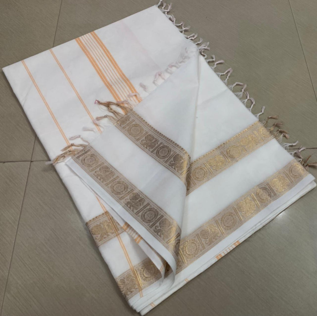 Premium Handloom Kanchi Cotton Saree - DKS