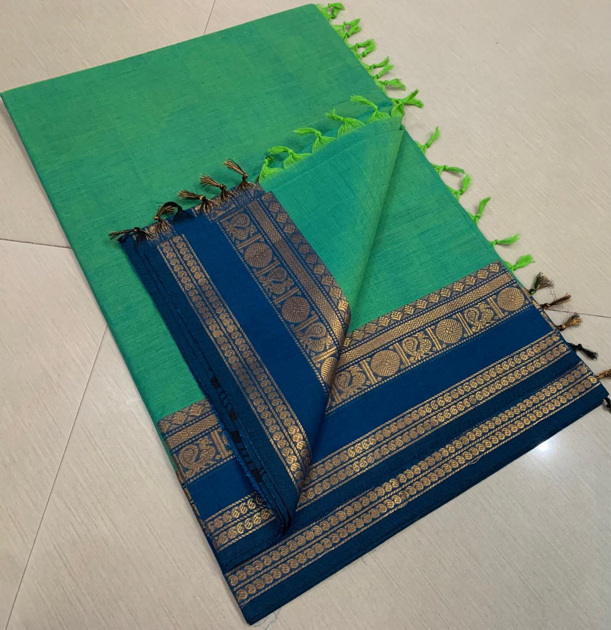 Premium Handloom Kanchi Cotton Saree - DKS