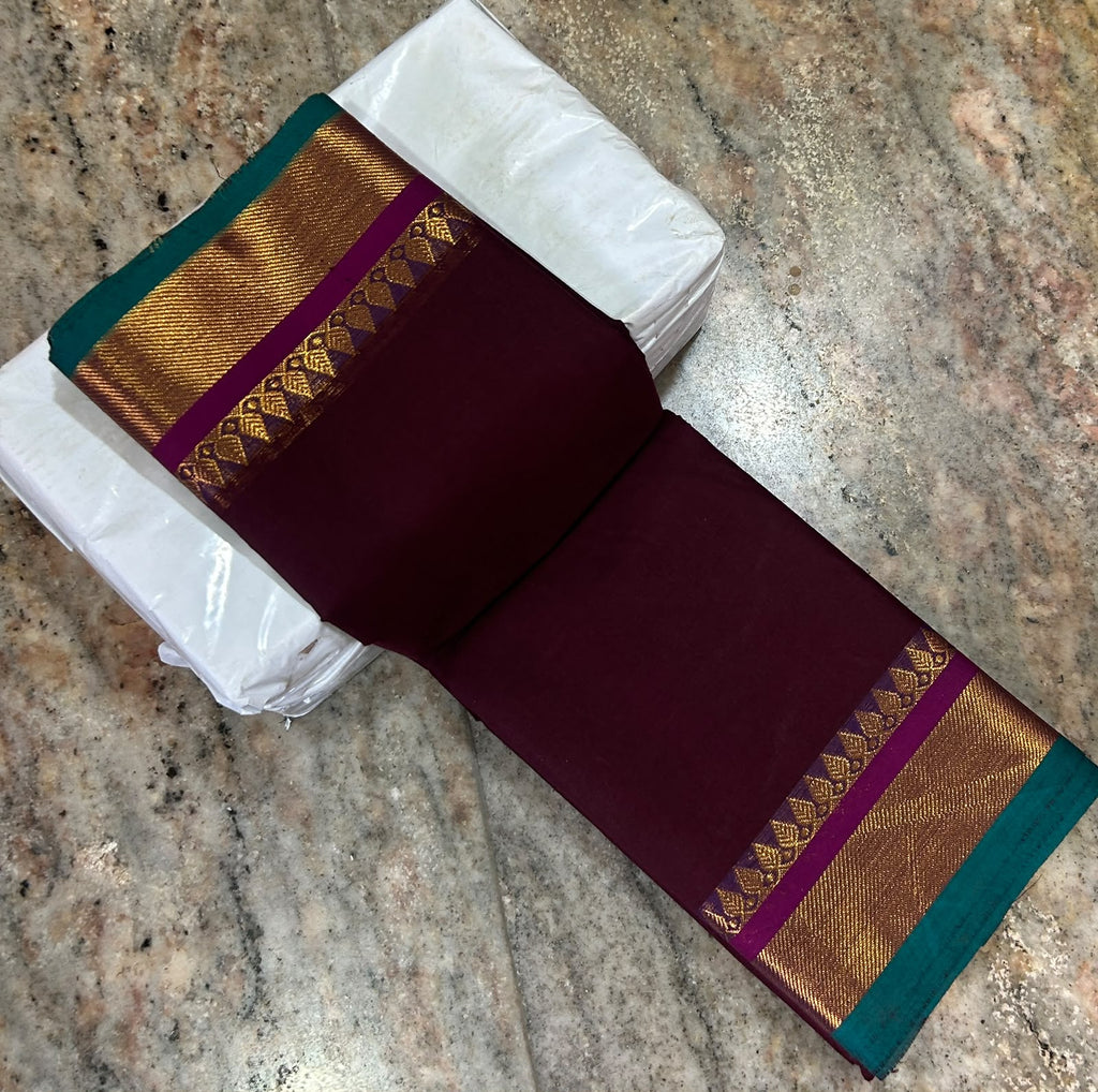 Premium Handloom Kanchi Cotton Saree - DKS