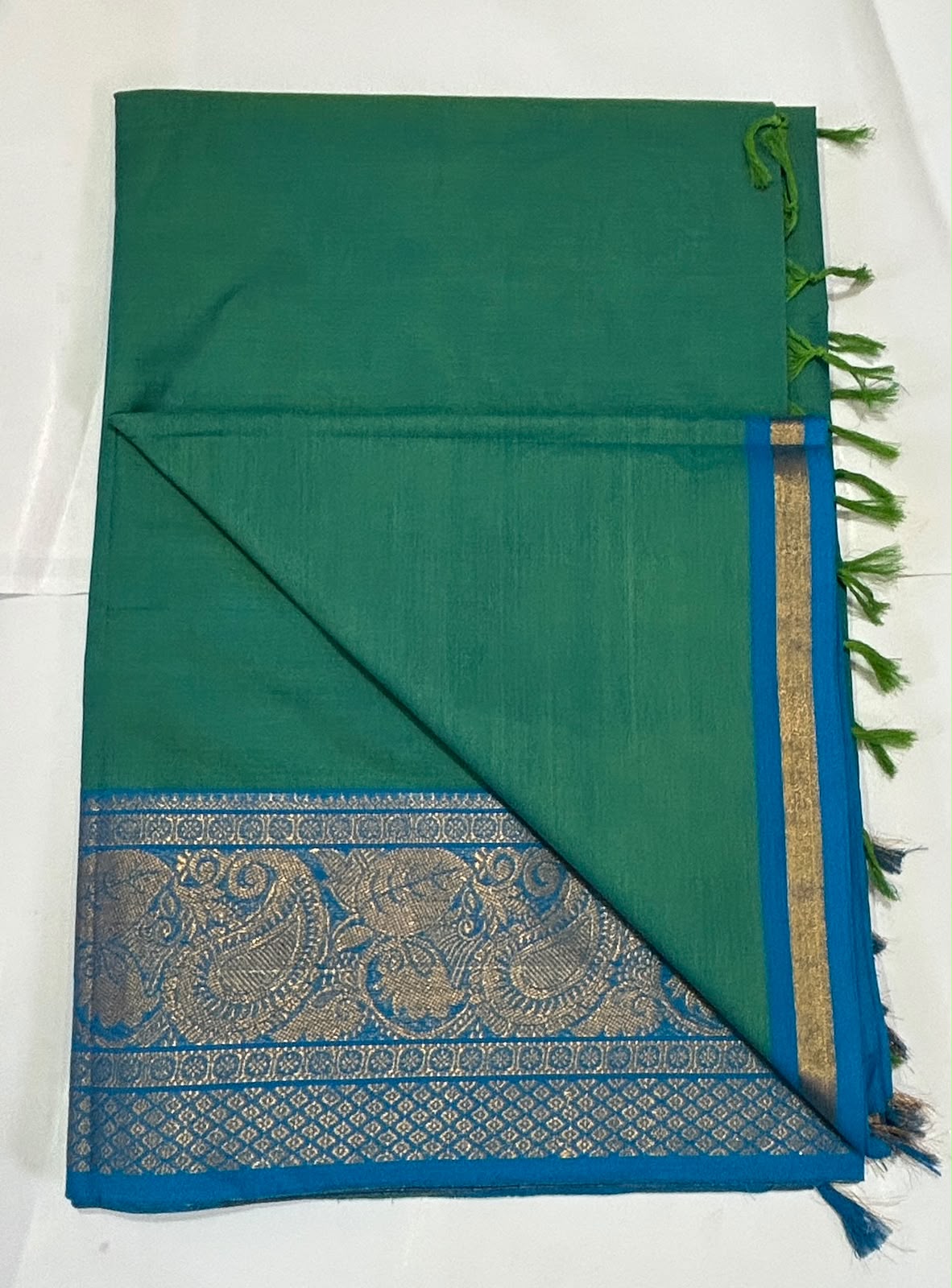 Premium Handloom Kanchi Cotton Saree - DKS