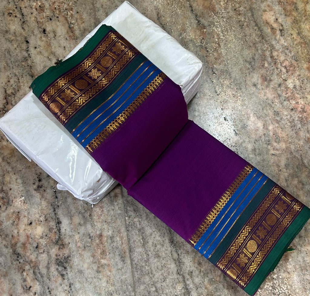 Premium Handloom Kanchi Cotton Saree - DKS