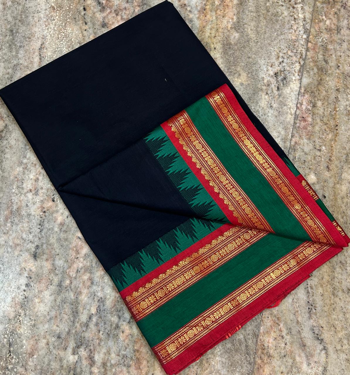 Premium Handloom Kanchi Cotton Saree - DKS