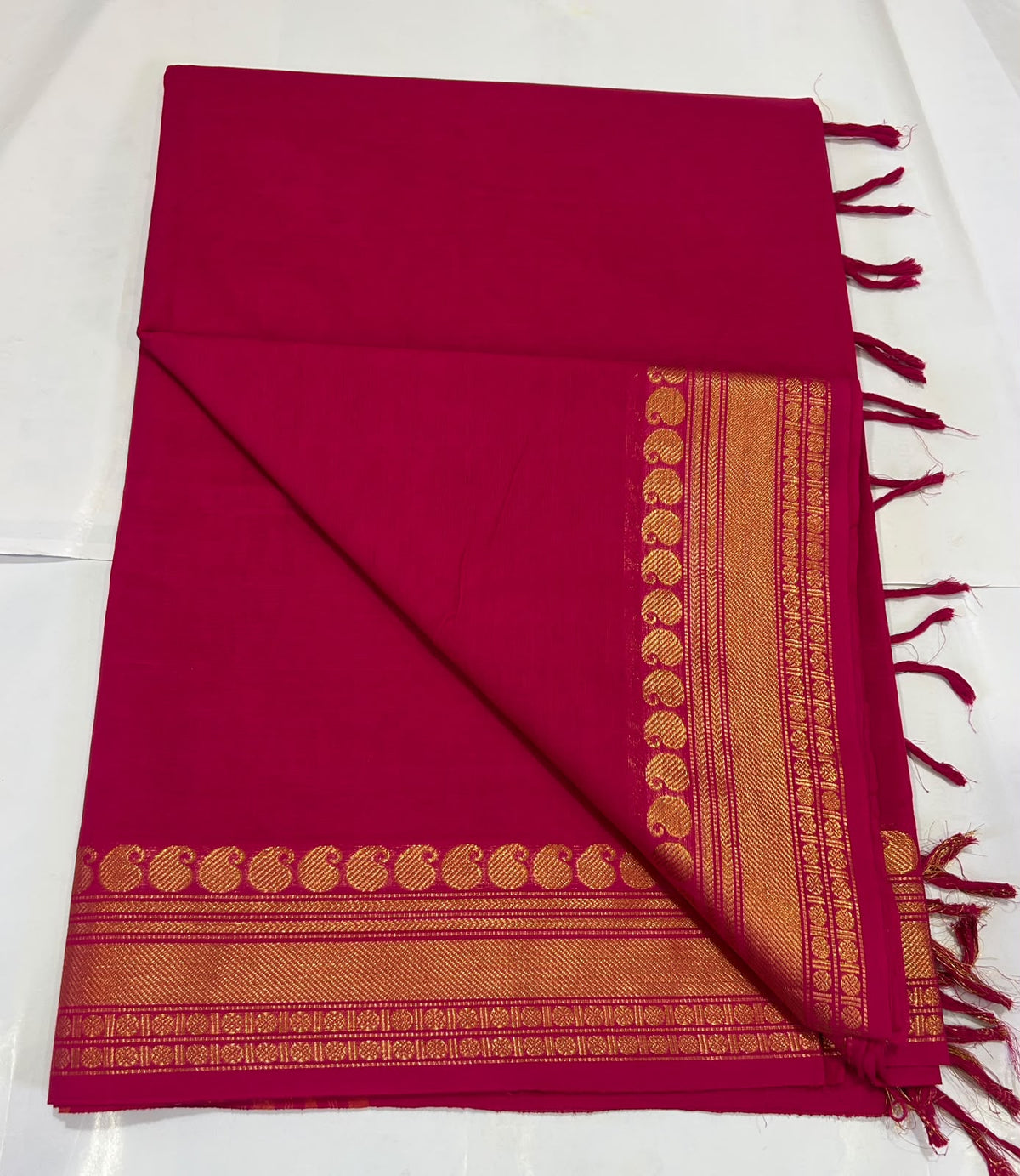 Premium Handloom Kanchi Cotton Saree - DKS