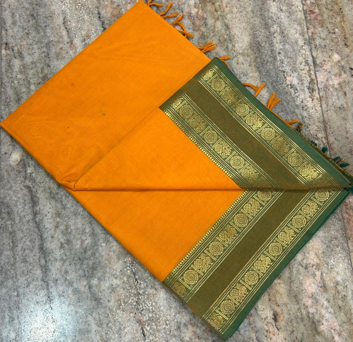 Premium Handloom Kanchi Cotton Saree - DKS