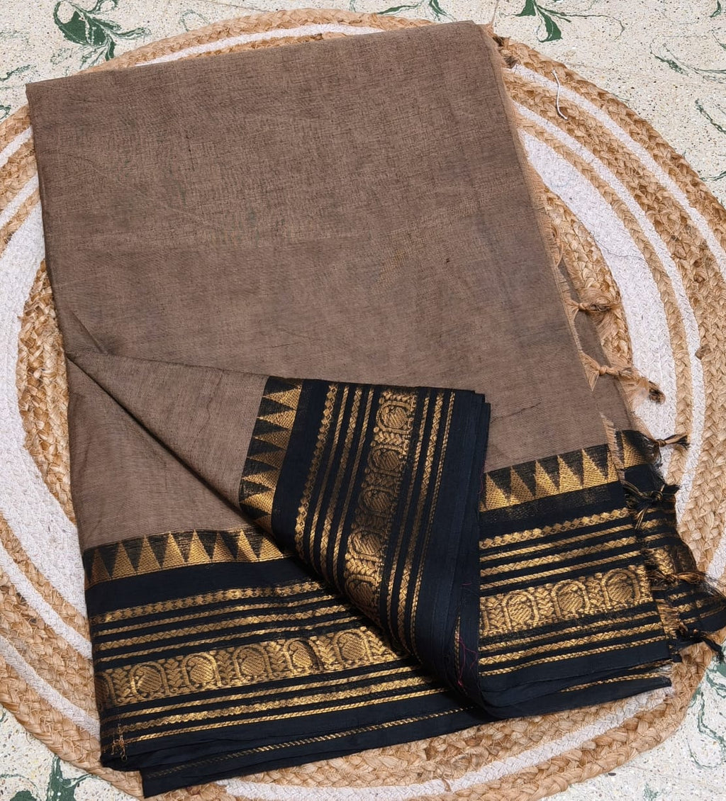 Premium Handloom Kanchi Cotton Saree - DKS