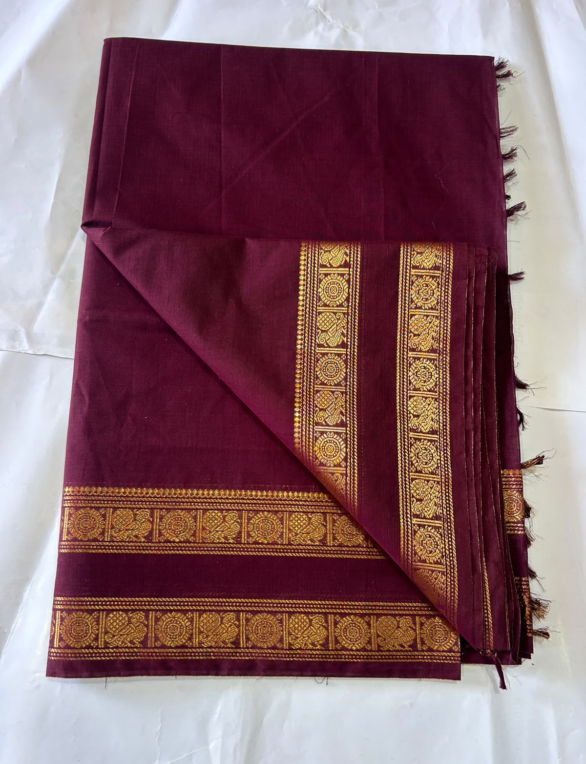 Premium Handloom Kanchi Cotton Saree - DKS