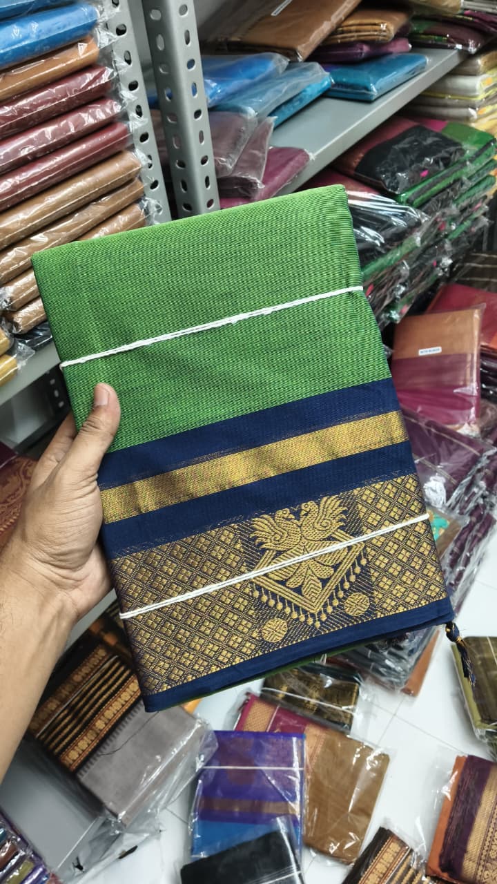Premium Handloom Kanchi Cotton Saree - DKS