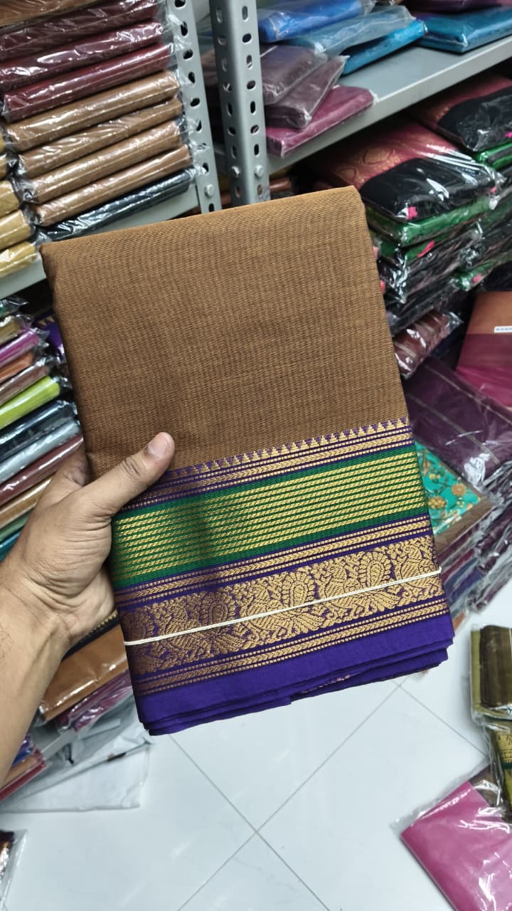Premium Handloom Kanchi Cotton Saree - DKS