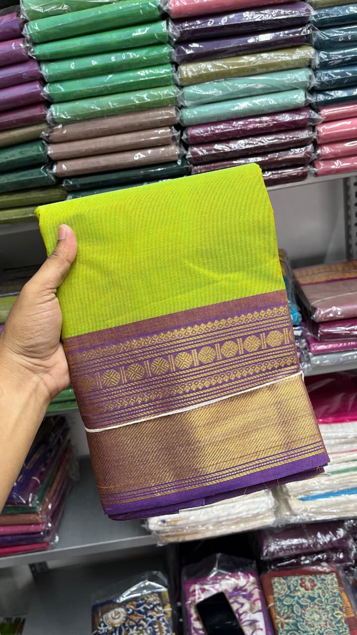 Premium Handloom Kanchi Cotton Saree - DKS