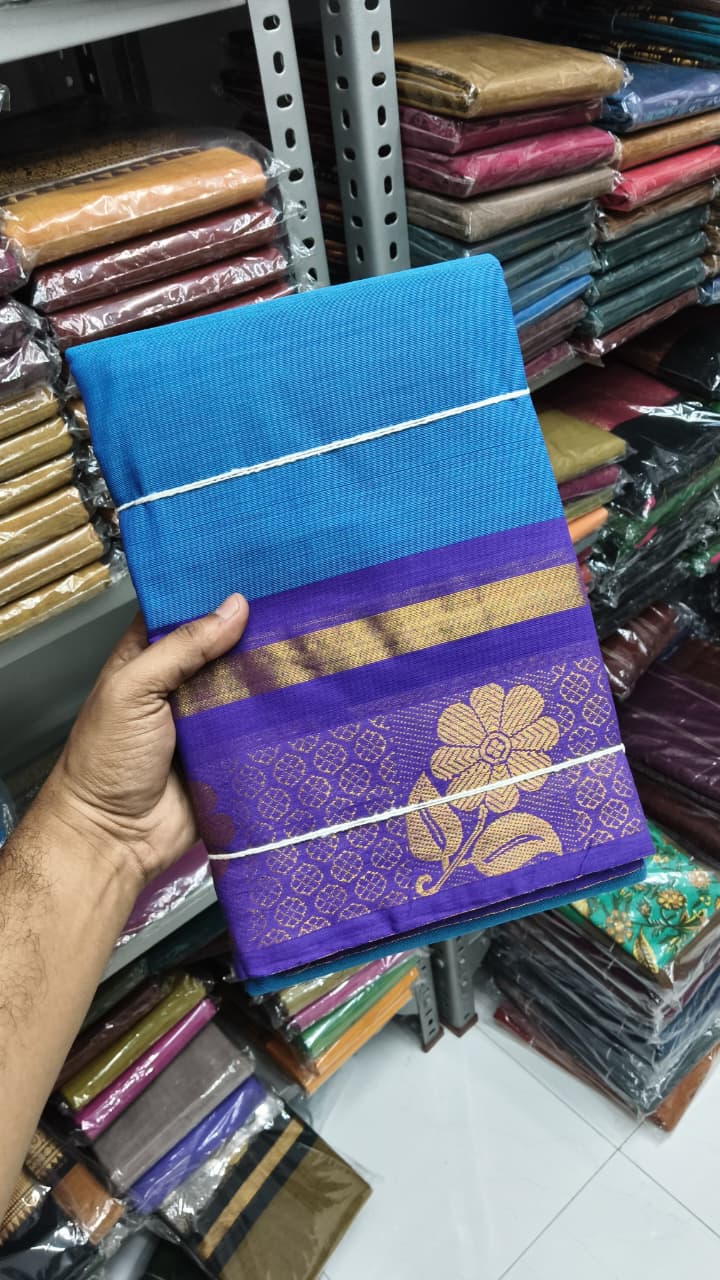 Premium Handloom Kanchi Cotton Saree - DKS