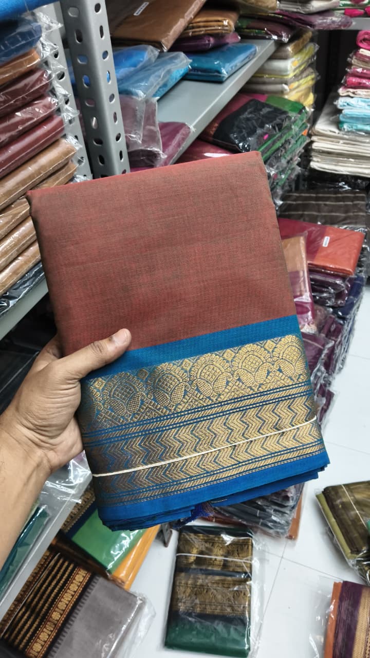 Premium Handloom Kanchi Cotton Saree - DKS