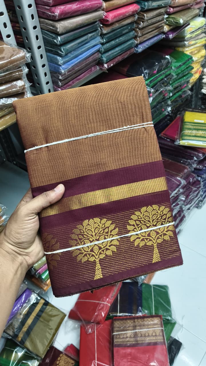 Premium Handloom Kanchi Cotton Saree - DKS
