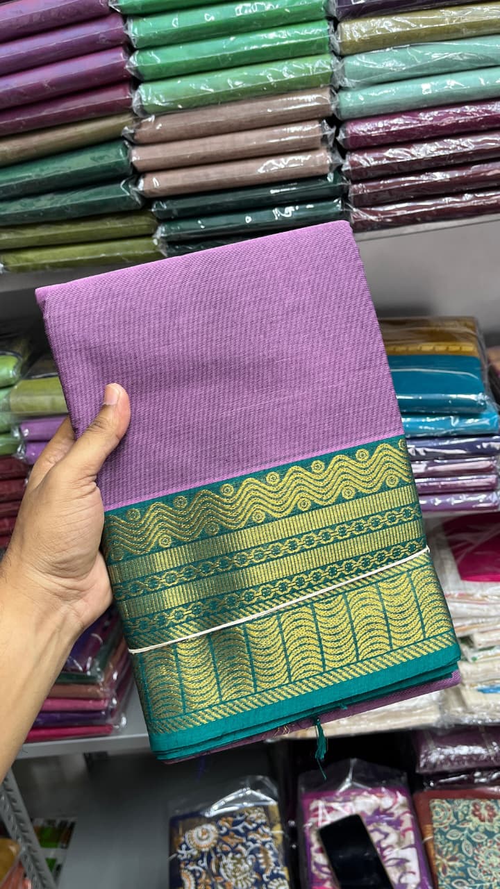 Premium Handloom Kanchi Cotton Saree - DKS