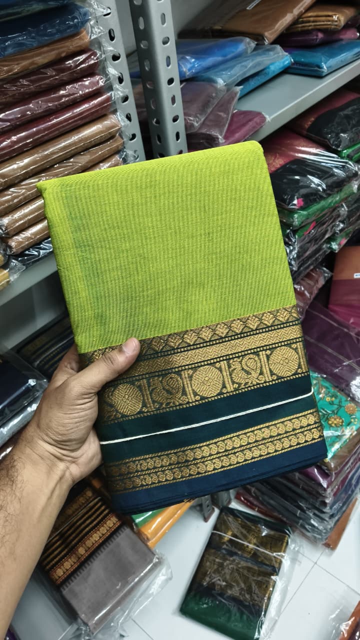 Premium Handloom Kanchi Cotton Saree - DKS