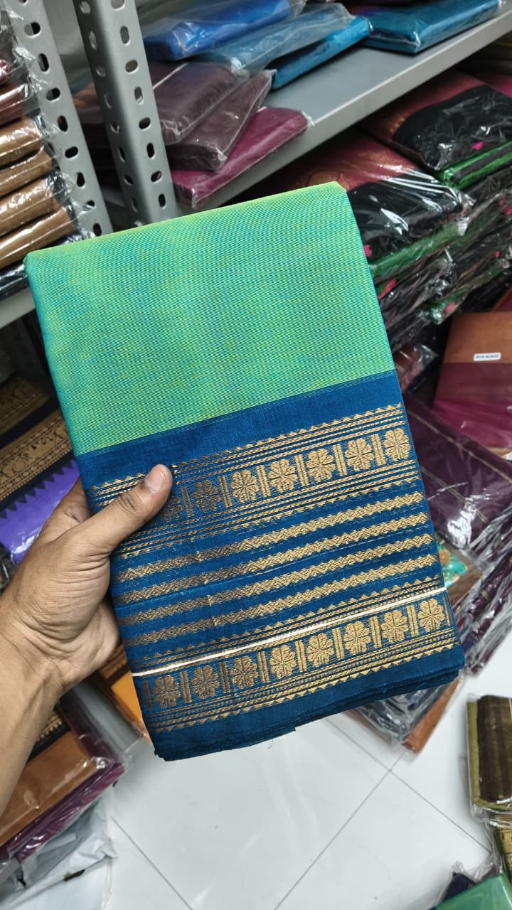 Premium Handloom Kanchi Cotton Saree - DKS
