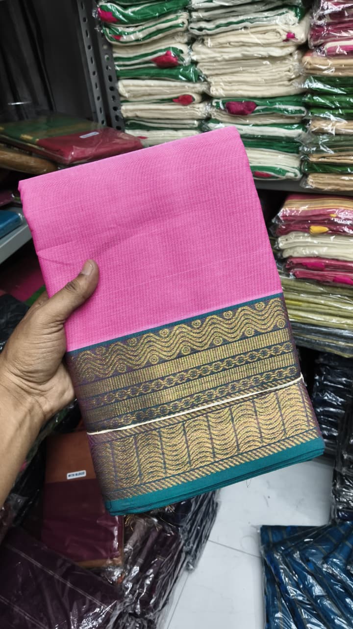 Premium Handloom Kanchi Cotton Saree - DKS