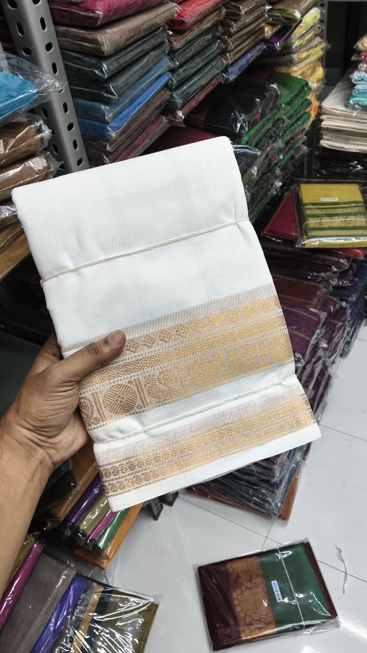 Premium Handloom Kanchi Cotton Saree - DKS