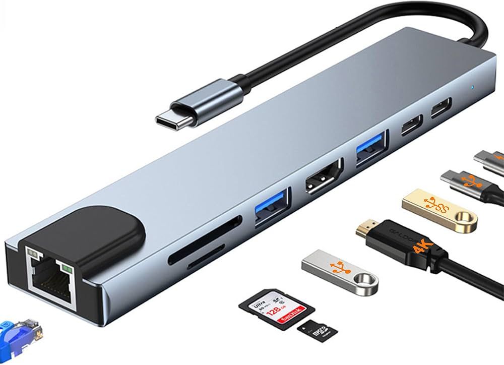 7-in-1 USB-C Hub Adapter – All-in-One Connectivity Solution