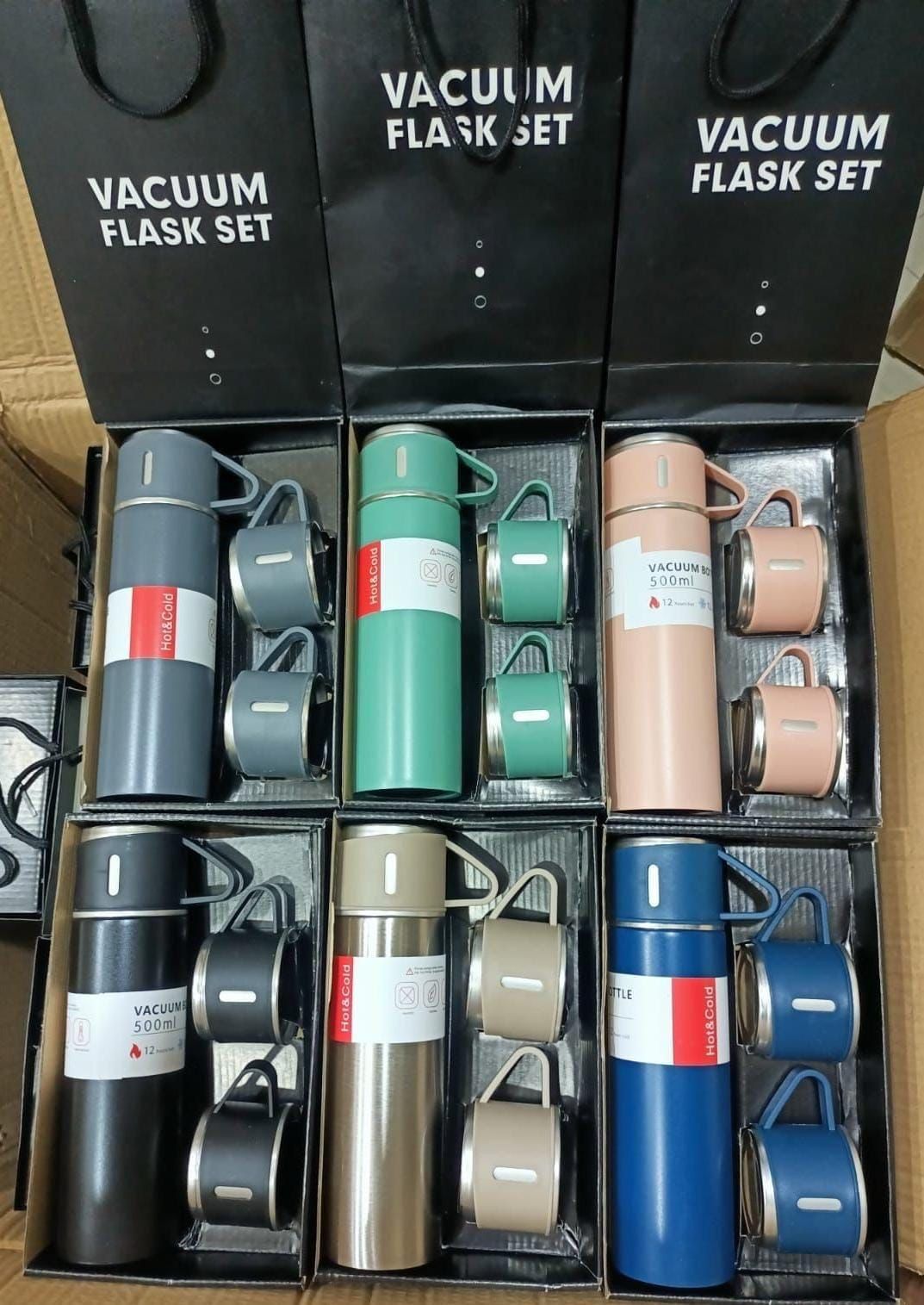 Premium Vacuum Flask – Hot & Cold Insulated Bottle (500ml)