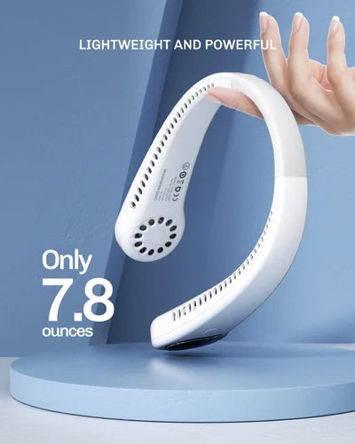 Portable Neck Fan – 360° Hands-Free Cooling