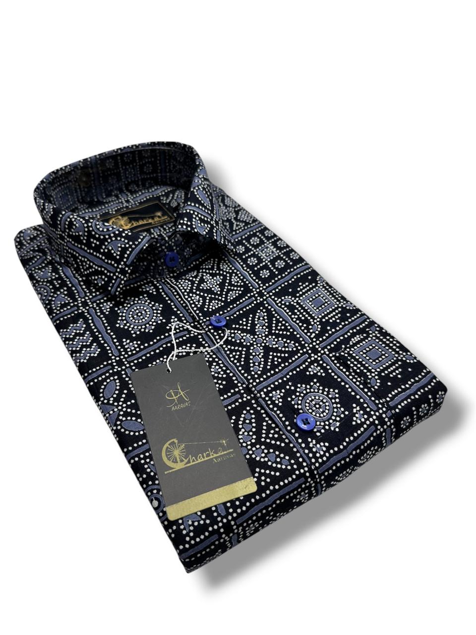 Cotton Azrakh Shirt - KBG