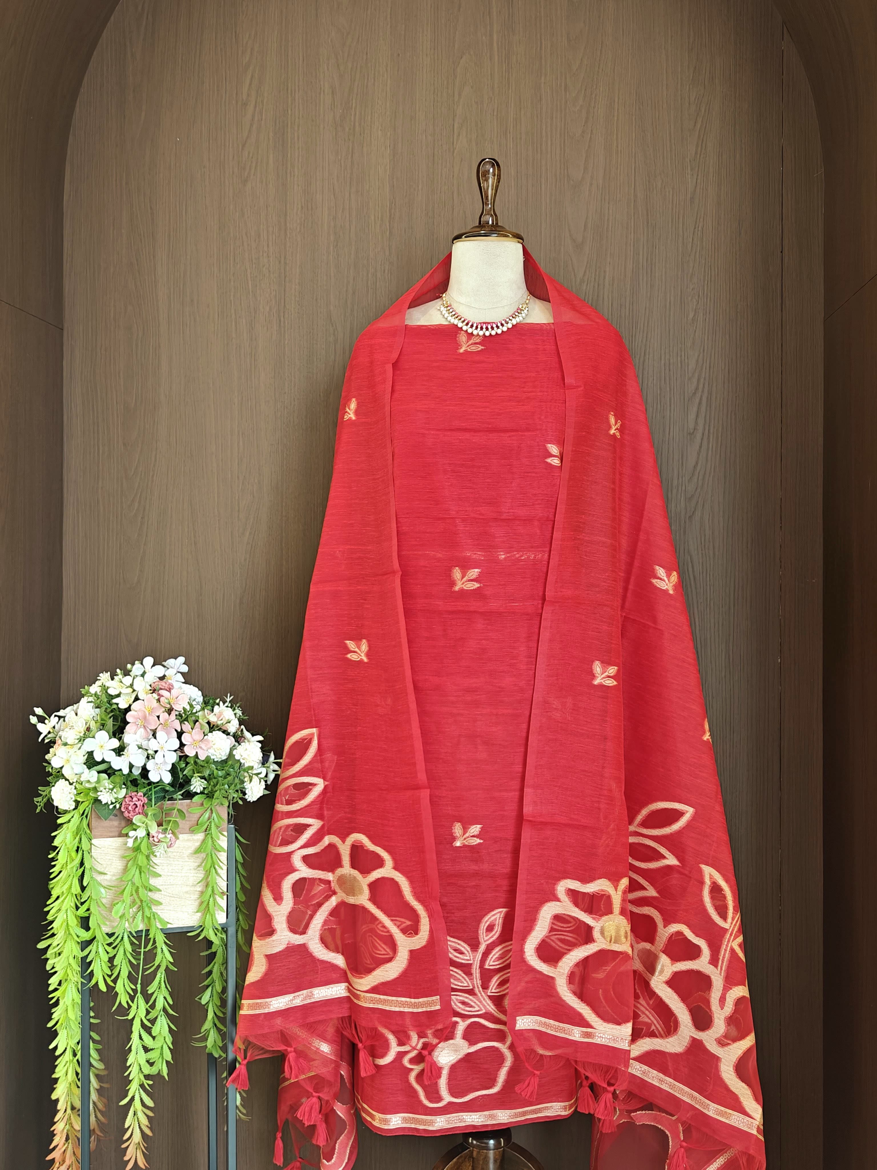 NEW UNSTITCHED DRESS SALWAR SUITS - SU