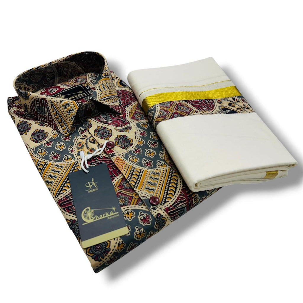 Cotton Azrakh Shirt - KBG
