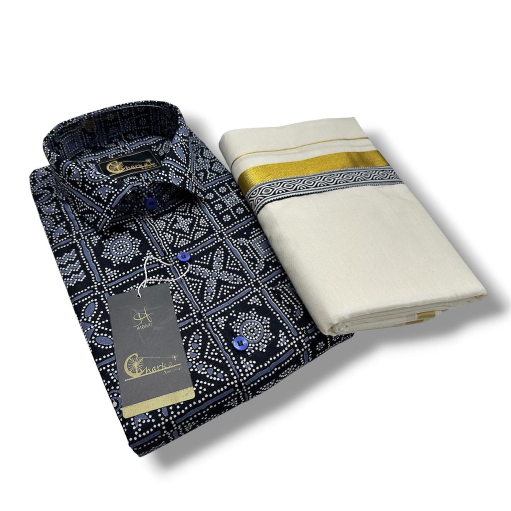 Cotton Azrakh Shirt - KBG