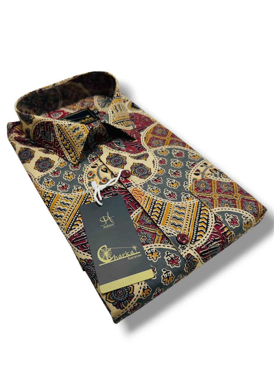 Cotton Azrakh Shirt - KBG