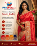 SEMI TUSSAR SILK EMBROIDERY SAREE - SU